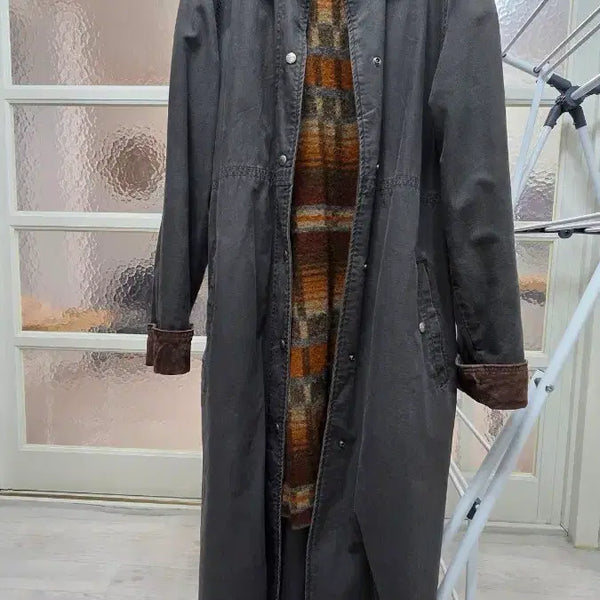 [BUNJANG] L.L.Bean Duster Coat Khaki Women's M / [M] 90s L.L.Bean 엘엘빈 롱코트