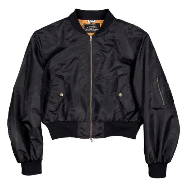 [BUNJANG] OS CSC/CIVISION Shifted Cropped Bomber Jacket Black / [OS] CSC/CIVISION 시프트 크롭 봄버 자켓 블랙
