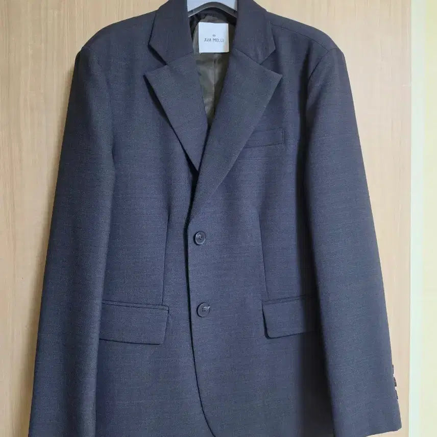 [BUNJANG] AVA MOLLI Martin Single Wool Jacket Dark Grey M / AVA MOLLI 아바몰리 마틴 싱글 울자켓 다크그레이 M