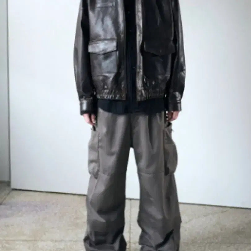 [BUNJANG] Haechi Room A2 Lambskin Leather Jacket / 해칭룸 a2 램스킨 가죽 자켓 새제품 팝니다