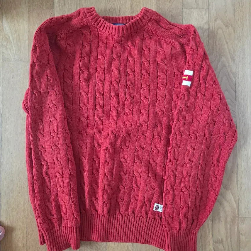 [BUNJANG] Gancini Wool Cable Knit Sweater L / 건지울른스 케이블니트 L