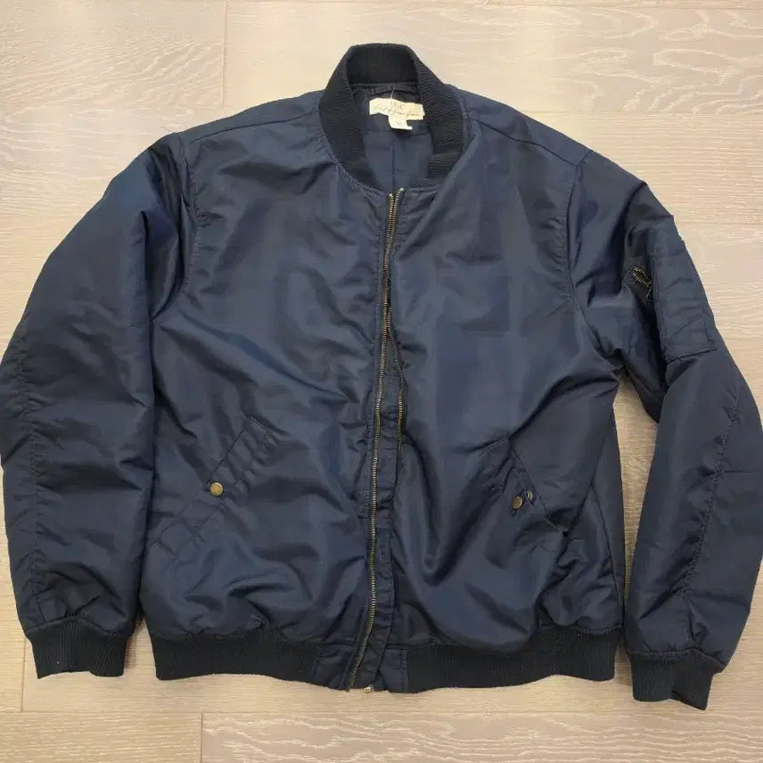 [BUNJANG] H&M L.O.G.G. MA-1 Bomber Jacket Navy XL / h&m ma-1 자켓 판매