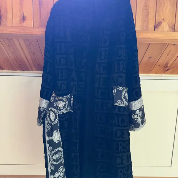 [BUNJANG] Versace I Love Baroque Logo Robe Silver M / 베르사체 아이 러브 바로크 로고 로브 은장 M 사이즈