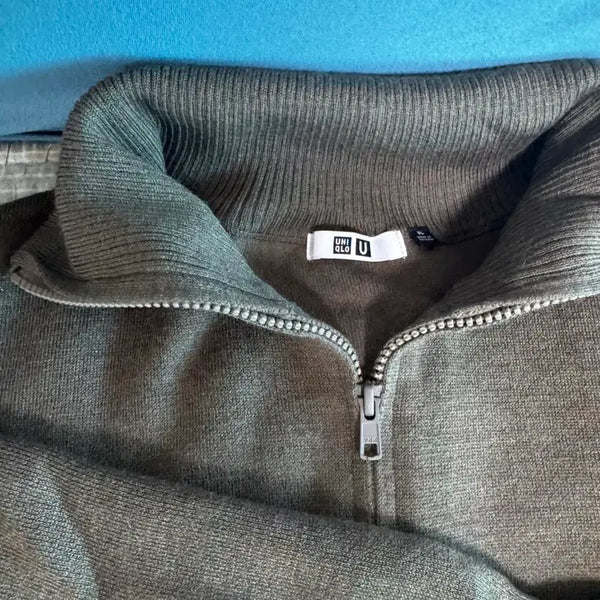 [BUNJANG] Uniqlo U Double Face Zip-Up Jacket Olive XL / 유니클로U 더블페이스 집업재킷 (올리브) XL