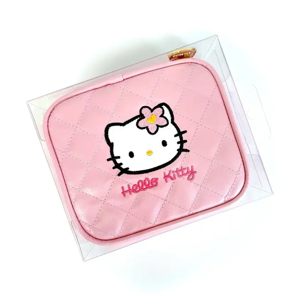 [BUNJANG] Hello Kitty Stationery Quilted Square Pouch / [새상품]헬로키티 문방구 퀼트 사각파우치 퀄팅 사각 파우치