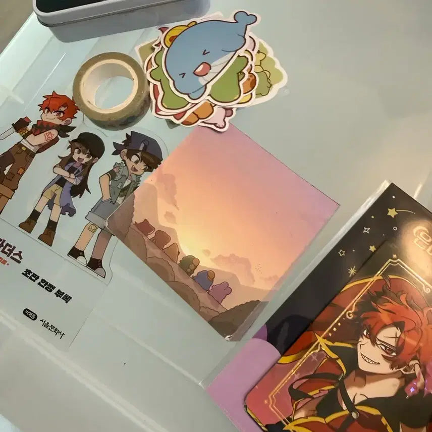 [BUNJANG] Jamtteul (잠뜰) Memo Pad & Masking Tape Set / 잠뜰