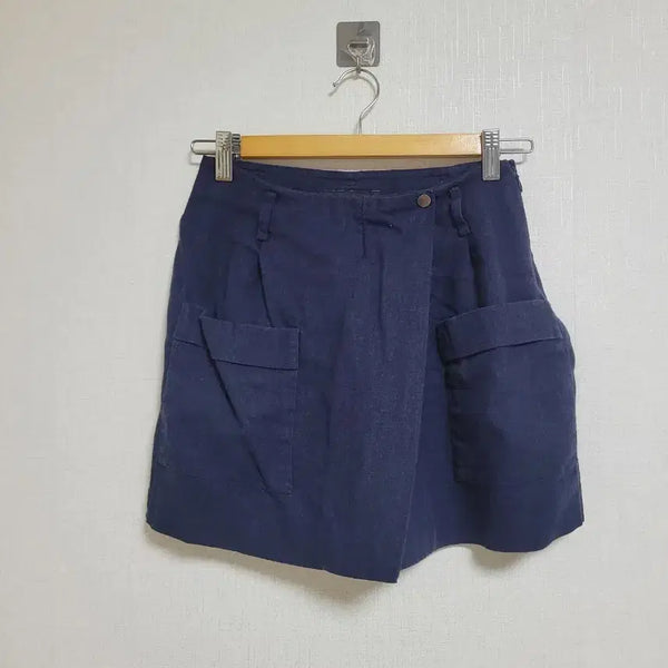 [BUNJANG] MIXXO Navy Wrap Skirt / 1.321.미쏘 네이비 랩 스커트