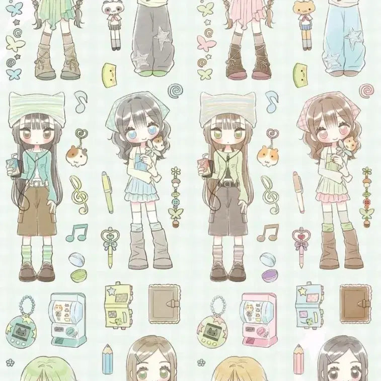 [BUNJANG] Hell Store Kiss Cut Stickers / 지옥상점 키스컷