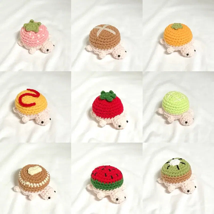 [BUNJANG] Hand-Knitted Turtle Keychain Bundle Set / 5+1증정 손뜨개 거북이 키링 행운거북이 뜨개 키홀더 미니 거북이 인형