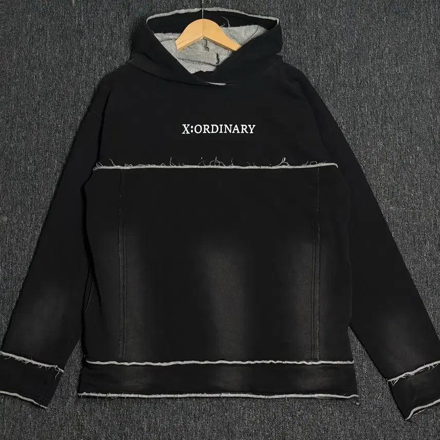 [BUNJANG] X:ORDINARY Black Hoodie Size 50 / X:ORDINARY 블랙 후드티 50사이즈