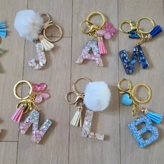 [BUNJANG] Initial Letter Keychain / 이니셜 키링