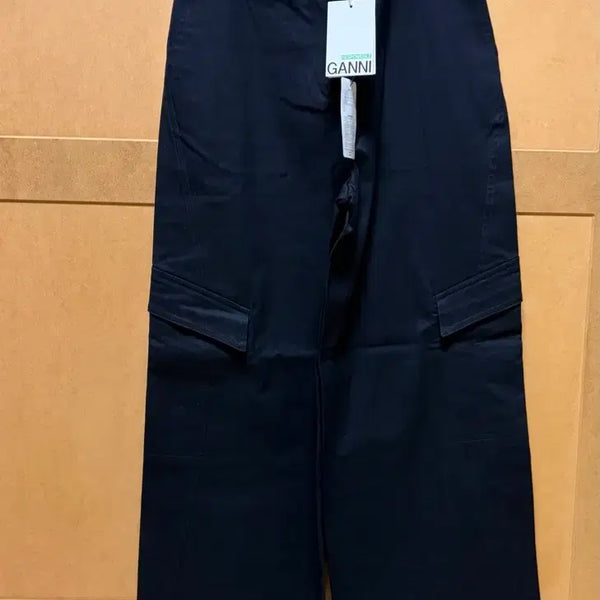 [BUNJANG] GANNI Black Cotton Pants / GANNI 가니 검정면바지