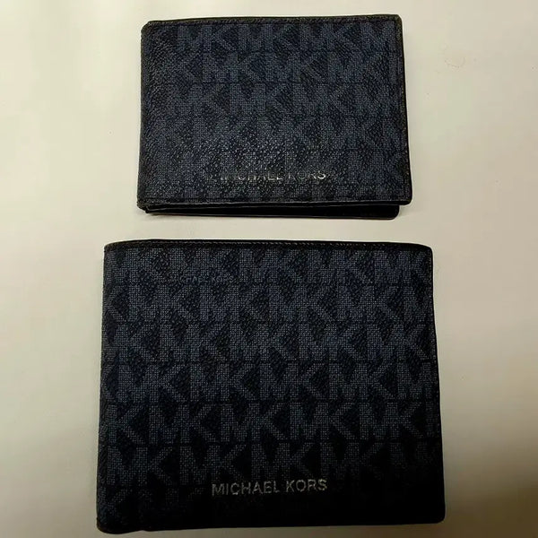 [BUNJANG] Michael Kors Cooper Logo Wallet + Passcase Set / MICHAEL KORS 마이클코어스 쿠퍼 로고 반지갑 + 패스케이스