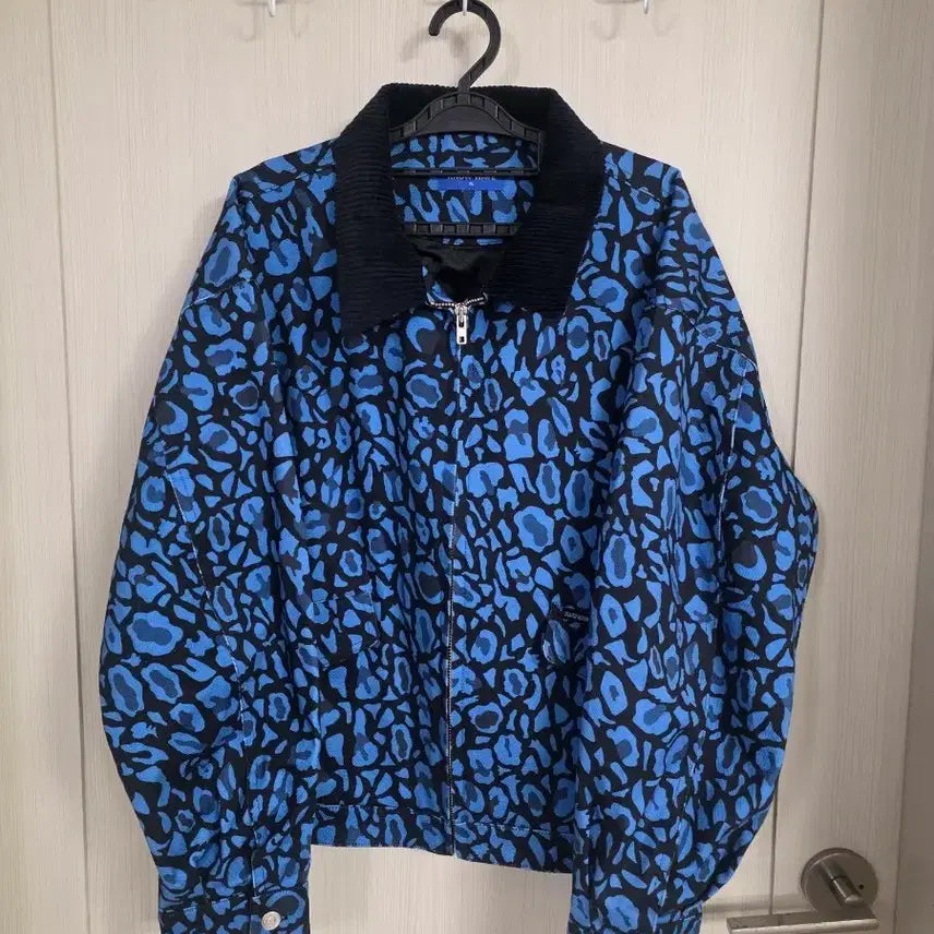 [BUNJANG] Nowave Leopard Pattern Blouson Jacket / 노우웨이브 래오파드 패턴 블루종 자켓