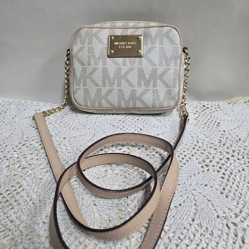 [BUNJANG] Michael Kors MK Logo Mini Crossbody Bag / 마이클코어스 MK로고 미니 크로스백