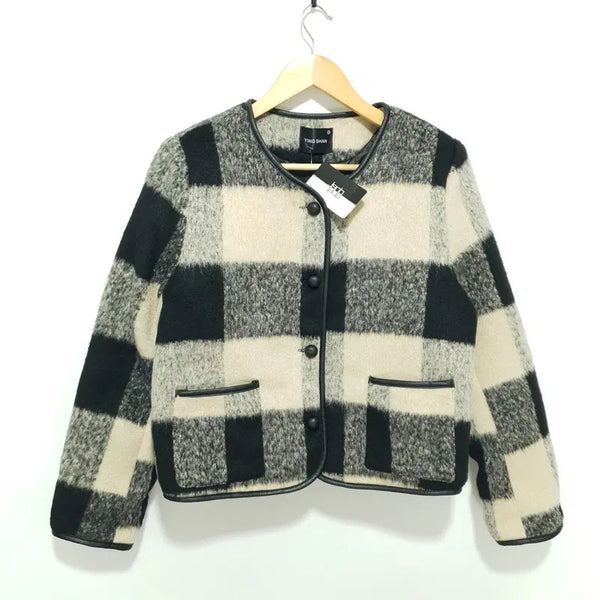 [BUNJANG] Women's Wool Check Jacket / 여성 모직 체크 자켓 F_W0738