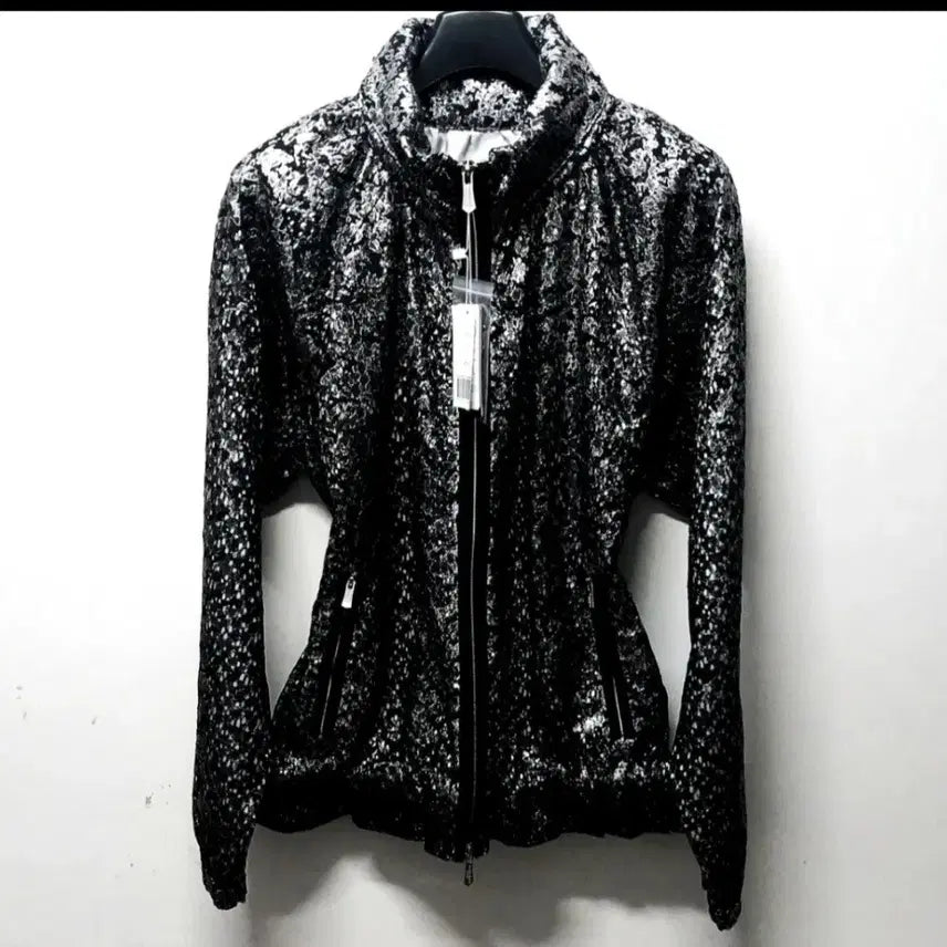 [BUNJANG] Saint Andrews Leopard Print Full Zip Functional Golf Jacket (New, Authentic) / 세인트앤드류스 기능성 골프스판 레오파드 집업자켓(정품.새상품)