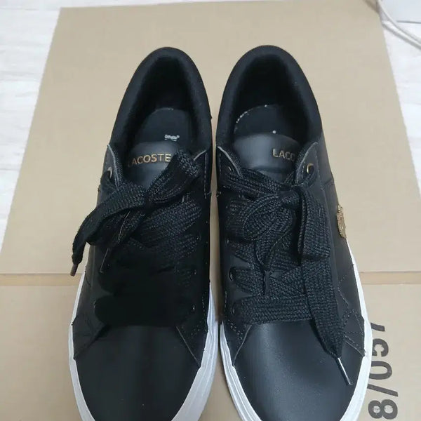 [BUNJANG] Lacoste Black Sneakers Size 235 / 정품)라코스테 블랙 스니커즈 235