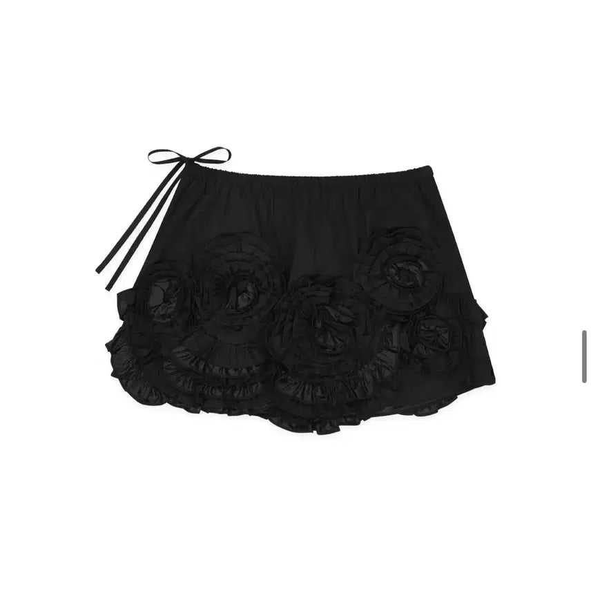 [BUNJANG] SINOON Rose Frill Mini Skirt / 시눈 로즈 프릴 미니 스커트 (새상품)
