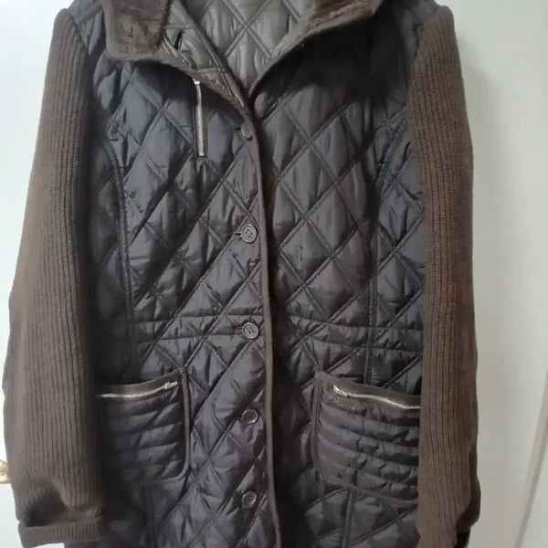 [BUNJANG] Louis Castel Quilted Padding Jacket Brown / 루이까스텔 퀼팅 패딩 100 브라운