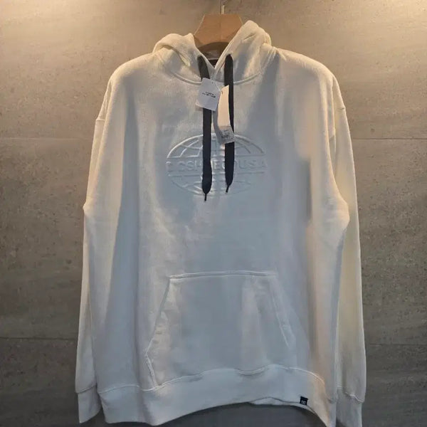 [BUNJANG] DC Shoes White Hoodie L / DC슈즈. 화이트 후드티. 미착.