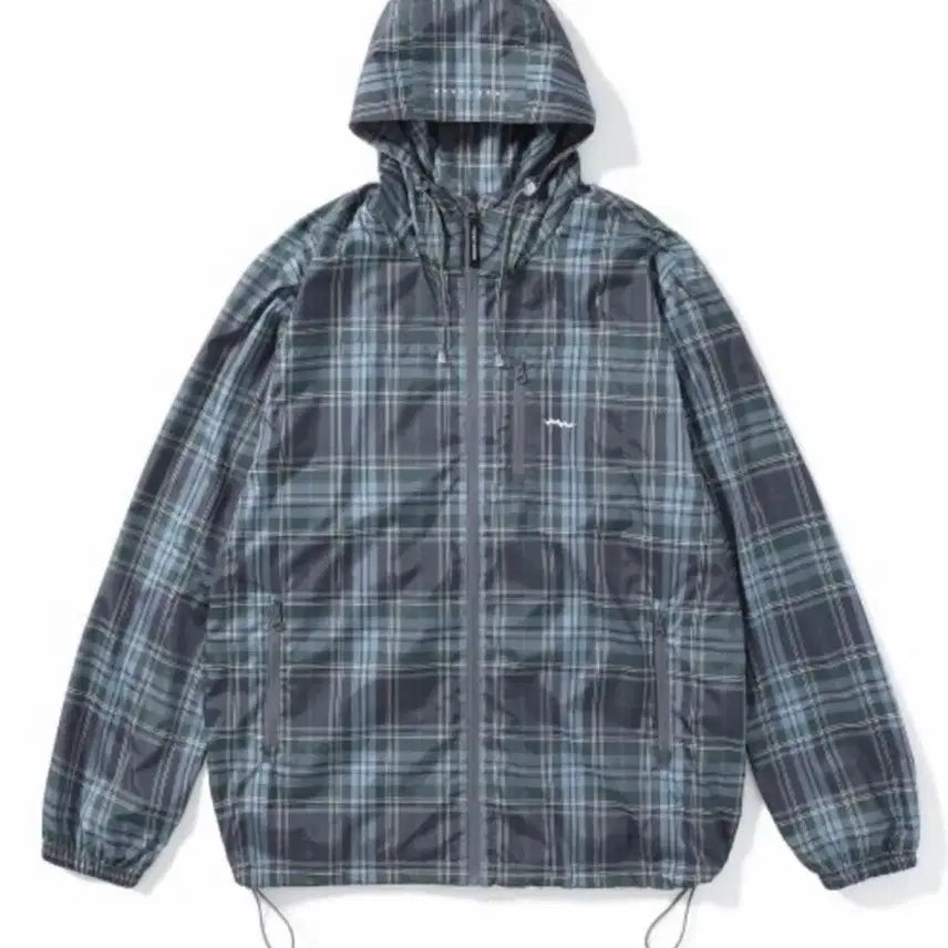 [BUNJANG] YESSEEYOU Check Windbreaker Jacket / 예스아이씨 체크 바람막이 윈드브레이커