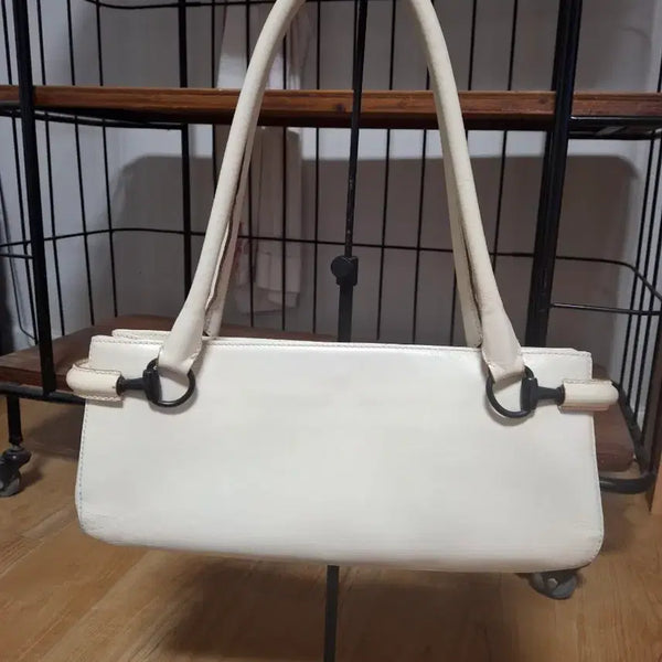 [BUNJANG] Gucci Ivory Cream Leather Bag / 구찌