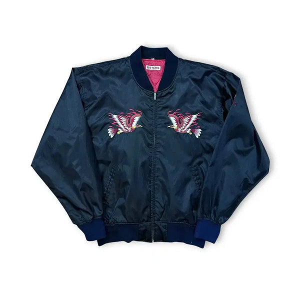 [BUNJANG] BITTER'S Eagle Embroidery Blouson Jacket / BITTER'S 독수리 자수 블루종