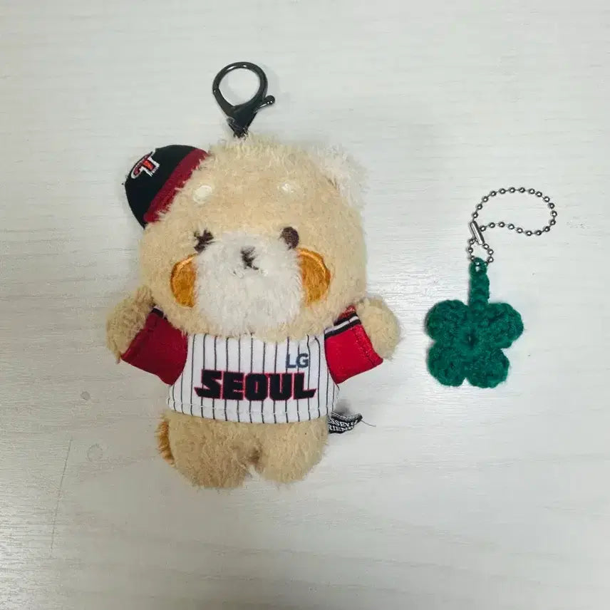 [BUNJANG] LG Twins Rechi Keyring Plush / LG트윈스 레시 키링인형