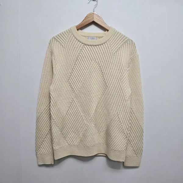 [BUNJANG] Time Homme Wool Knit Ivory / 타임옴므 울 니트