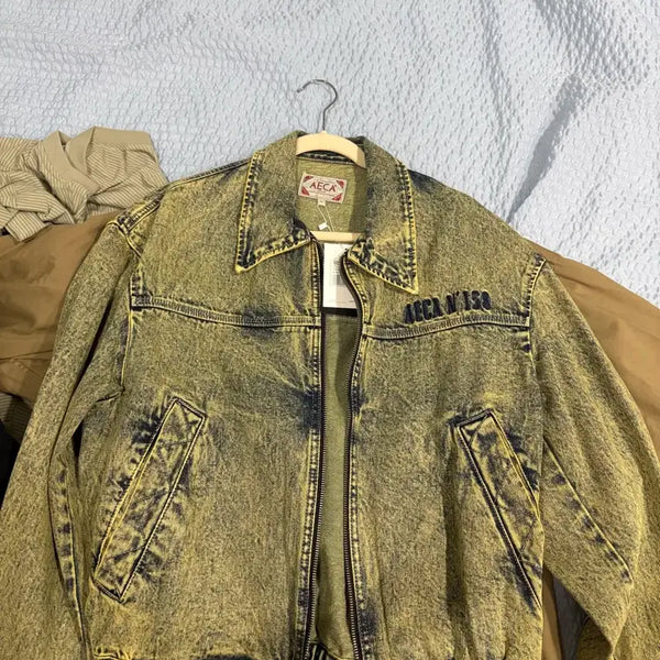 [BUNJANG] Aica White Washed Denim Jacket / 에이카화이트 자켓