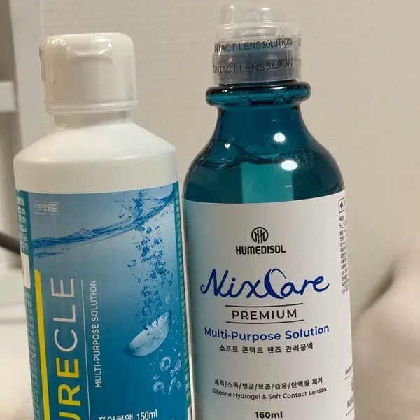 [BUNJANG] Nixcare Premium Lens Care Solution + Purecle Bundle / 닉스케어 프리미엄 렌즈관리용액 +퓨어클 일괄