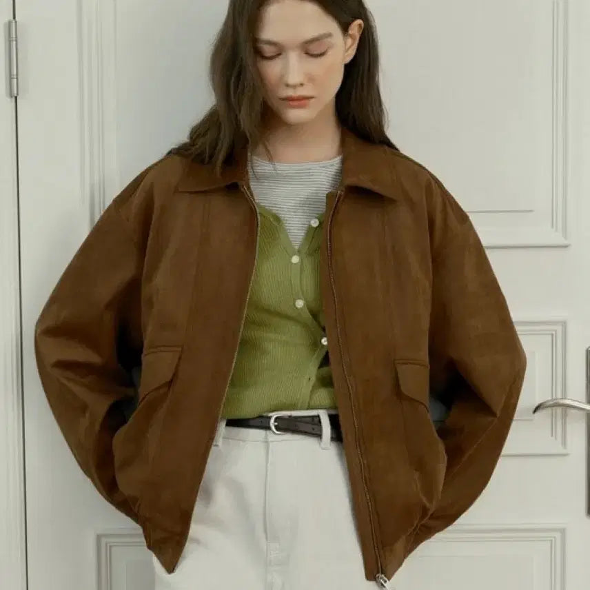 [BUNJANG] Mind Bridge Suede Blouson Camel Size 55 / 마인드브릿지 스웨이드블루종 카멜 55사이즈