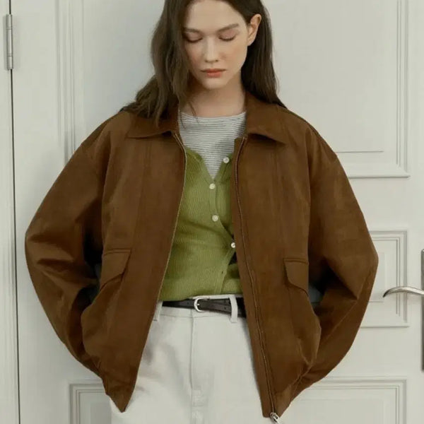 [BUNJANG] Mind Bridge Suede Blouson Camel Size 55 / 마인드브릿지 스웨이드블루종 카멜 55사이즈