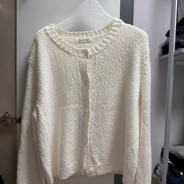 [BUNJANG] Bemuse Cardigan Ivory / 비뮤즈 월넛 가디건(구 베뉴엣)