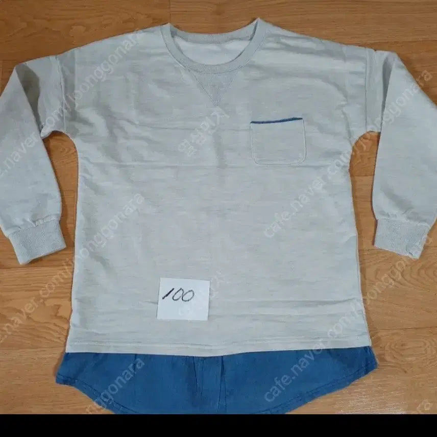[BUNJANG] Layered Denim Shirt Design Sweatshirt / 티 예쁜니다 고급스러워요 편하게 보세요 5000