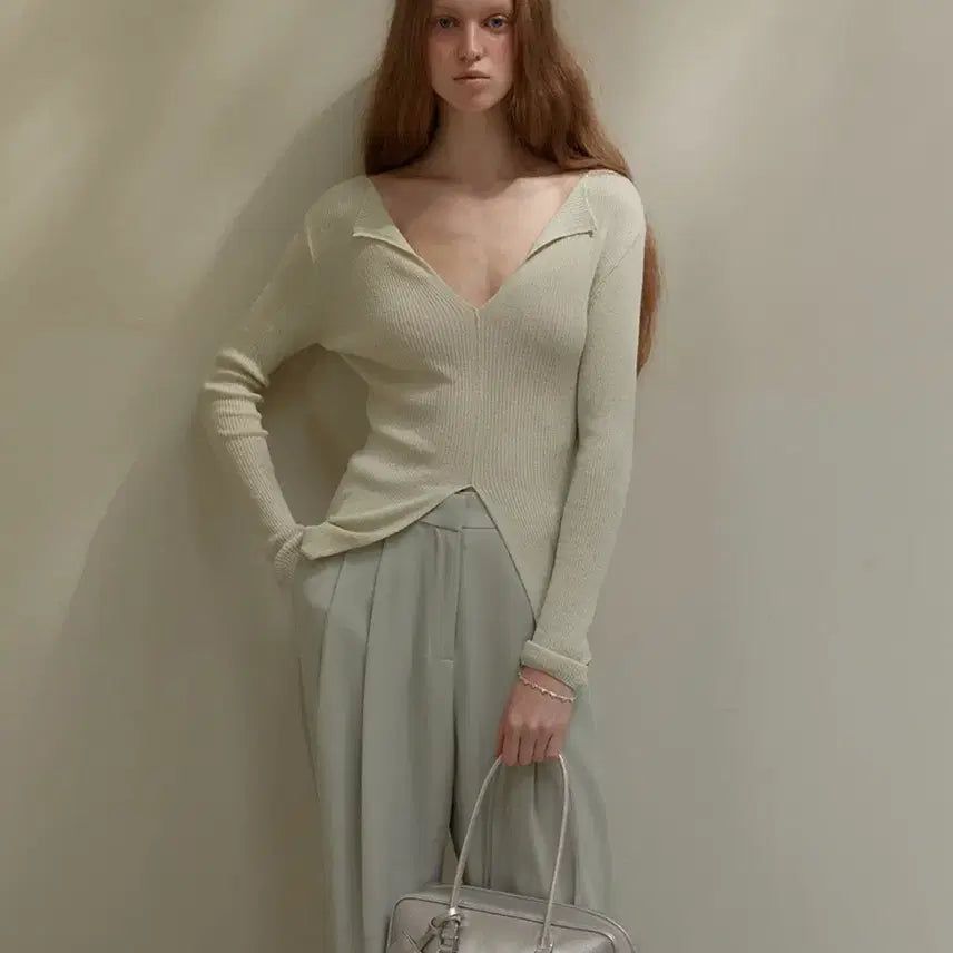 [BUNJANG] ODS Duna Slit Knit White / ODS duna slit knit (ODS 니트)