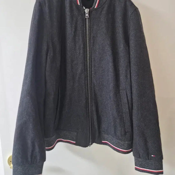 [BUNJANG] Tommy Hilfiger Grey Bomber Jacket / 타미힐피거 그레이 봄버 자켓
