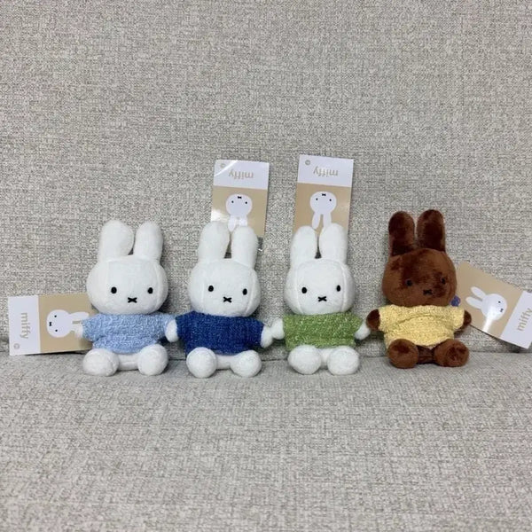 [BUNJANG] Miffy Tweed Keyring Plush Blue / 정품 트위드 입은 미피 키링 인형 블루