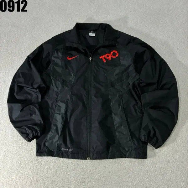 [BUNJANG] Nike T90 Windbreaker Jacket Black (M) / 나이키 T90 바람막이 자켓 블랙 M