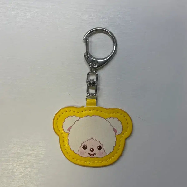 [BUNJANG] Monchhichi Leather Keychain / 몬치치 가죽 키링