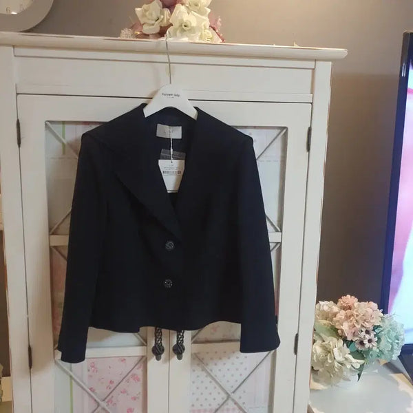 [BUNJANG] Line Black Jacket Autumn Jacket / Line 블랙자켓 가을자켓/55-날씬66  새상품