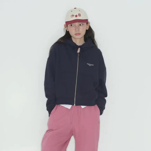 [BUNJANG] Homebodythings Navy Hooded Zip-Up Jacket Size 2 / 홈바디띵즈 후드 집업 네이비 2사이즈