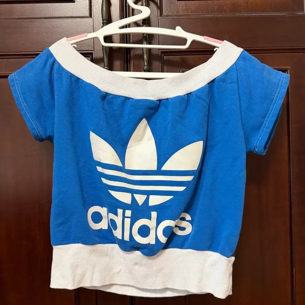 [BUNJANG] Adidas Reform Off-Shoulder Crop Top / 아디다스 리폼 오프숄더 크롭탑