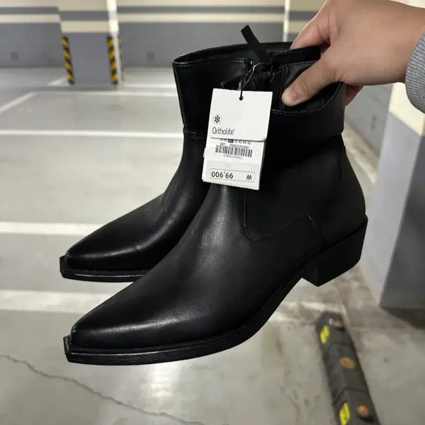 [BUNJANG] Zara Leather Boots Size 41 / <미착용 보관 새상품> ZARA 자라 부츠, 41