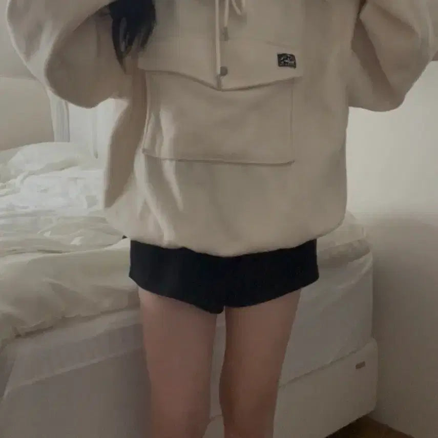 [BUNJANG] Ivory Oversized Hoodie / 아이보리 후드티