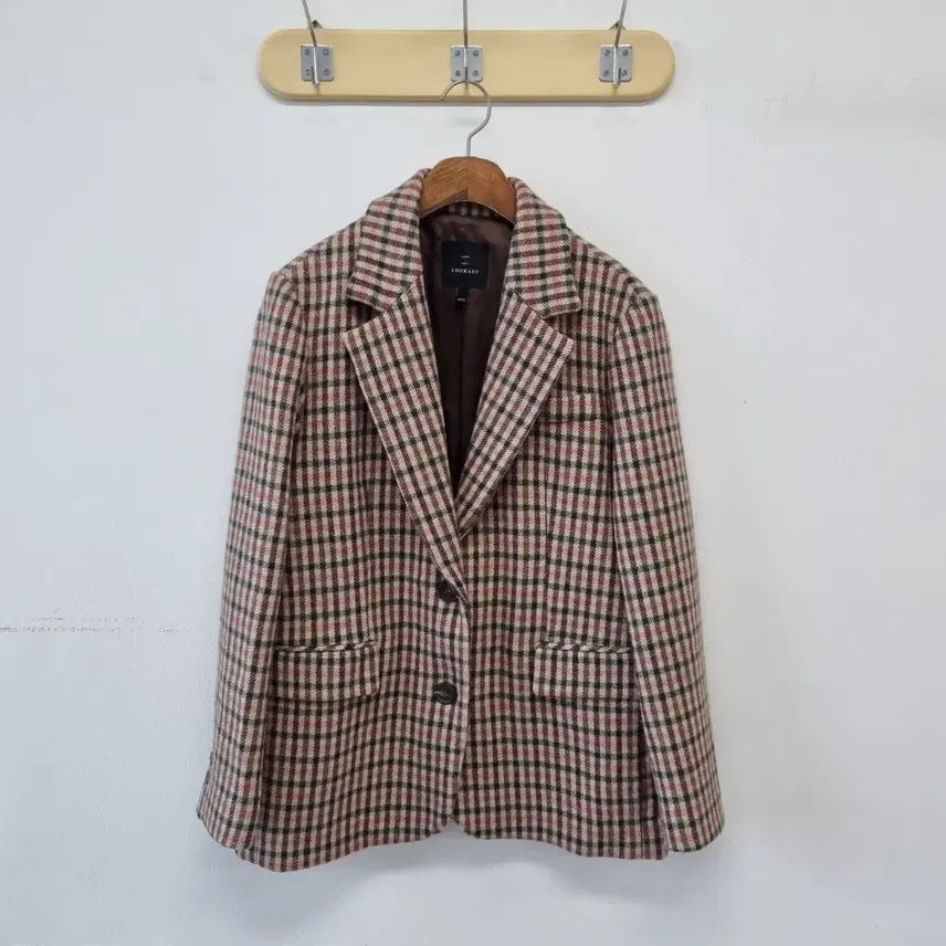[BUNJANG] Lookast Check Merino Wool Jacket / 룩캐스트 체크 메리노울 자켓