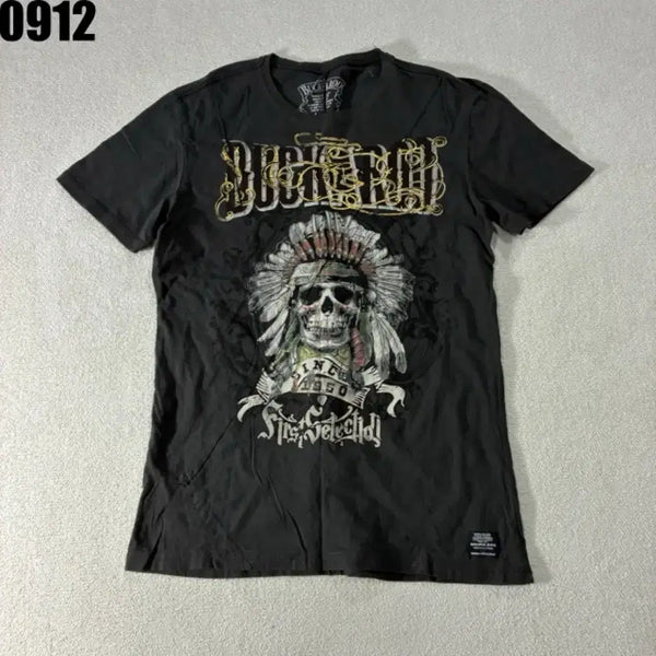 [BUNJANG] Buckaroo Text Skull Print T-shirt L / 버커루 텍스트 스컬 프린트 반팔티 L