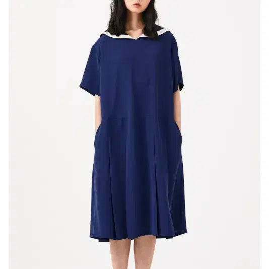 [BUNJANG] Studio Tomboy Sailor Collar Dress Free Size / 스튜디오 톰보이 세일러카라 원피스 프리사이즈