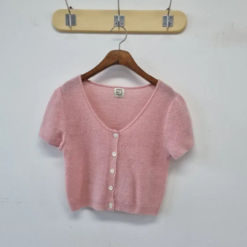 [BUNJANG] ODS Mohair Pink Cardigan / 오디에스 ODS 모헤어 핑크 가디건
